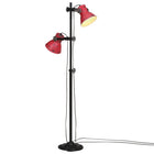 Floor lamp 25 W E27 25x25x90/140 cm distressed red
