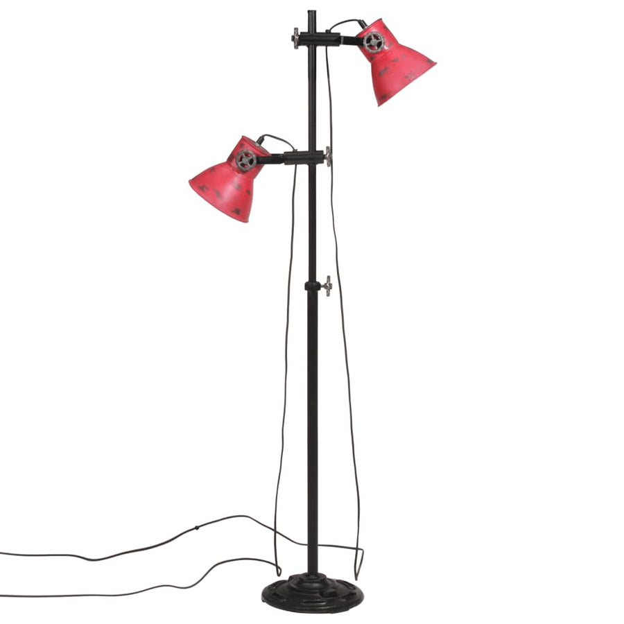 Vloerlamp 25 W E27 25x25x90/160 cm verweerd rood