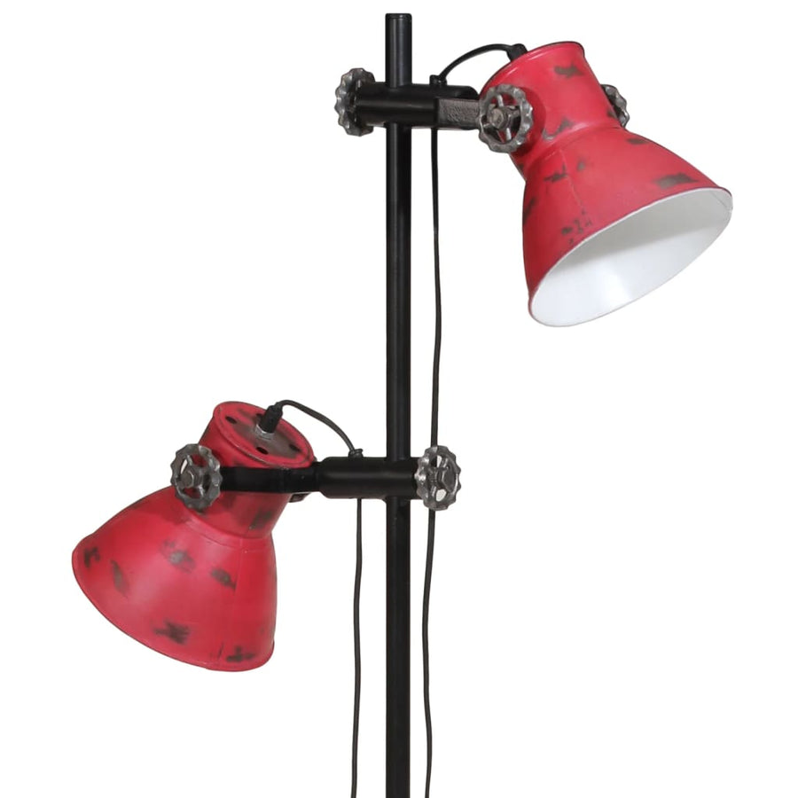 Vloerlamp 25 W E27 25x25x90/160 cm verweerd rood