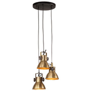 Hanglamp 30x30x100 cm antiek messingkleurig E27