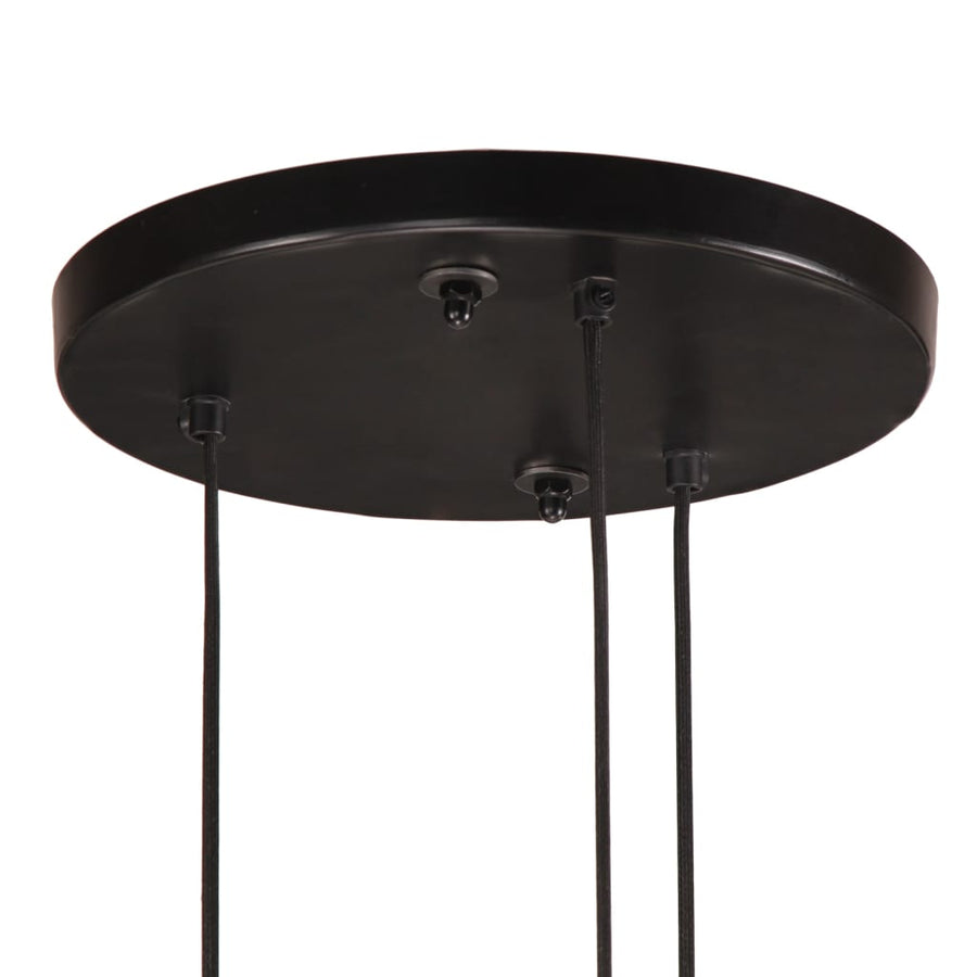 Hanglamp 25 W E27 30x30x100 cm zwart