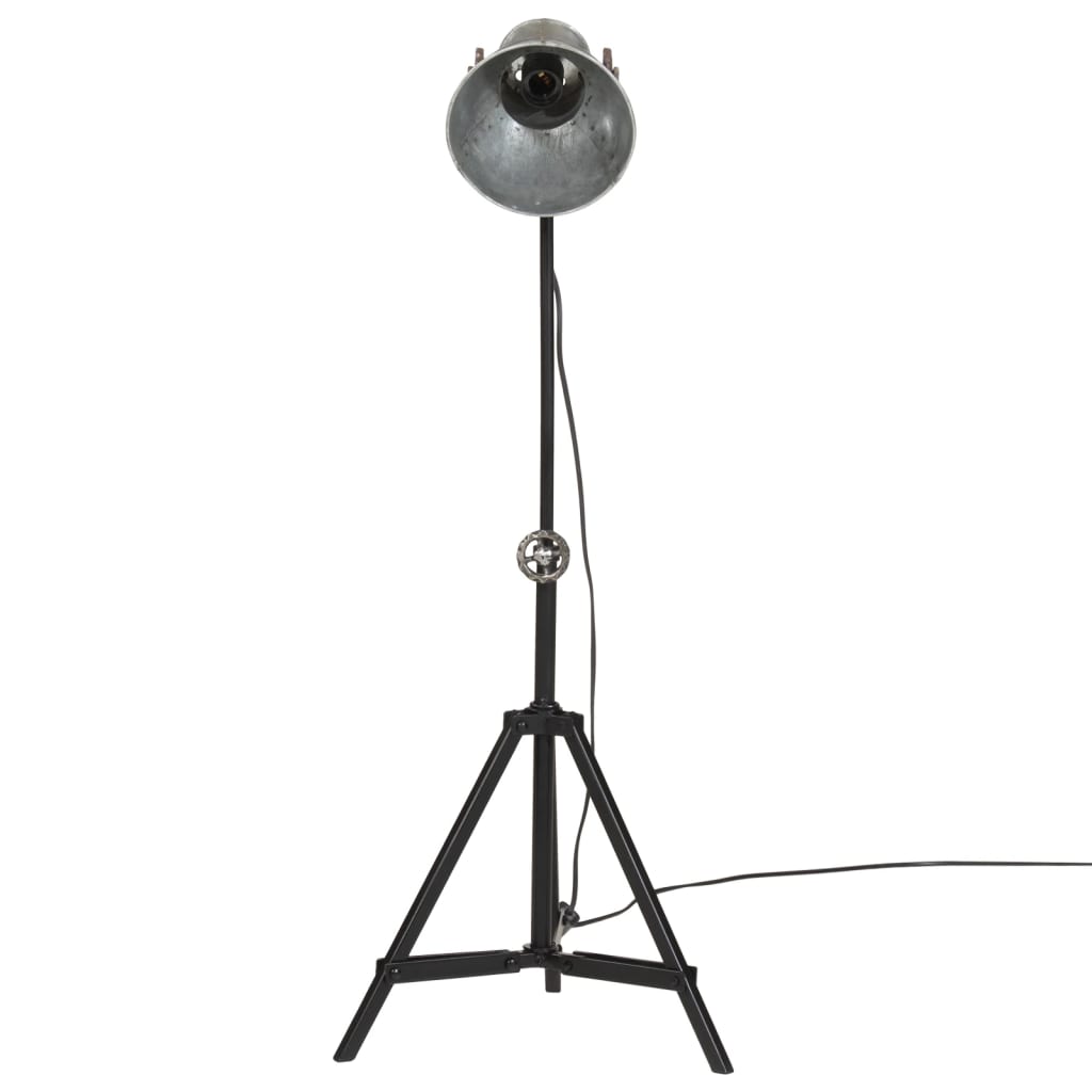 Vloerlamp 25 W E27 35x35x65/95 cm vintage zilverkleurig