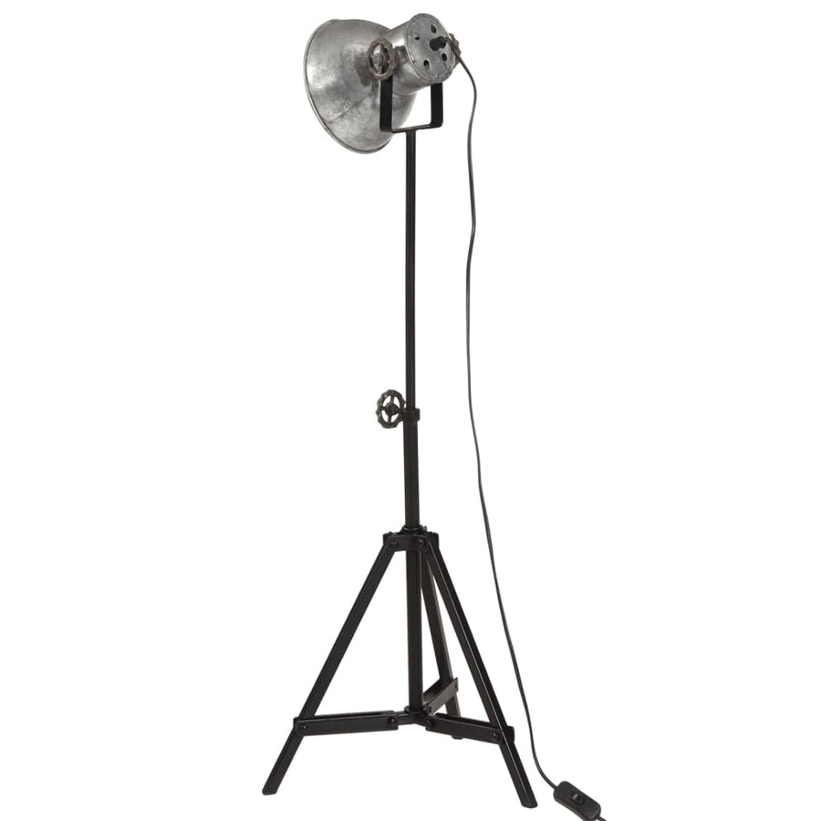Vloerlamp 25 W E27 35x35x65/95 cm vintage zilverkleurig