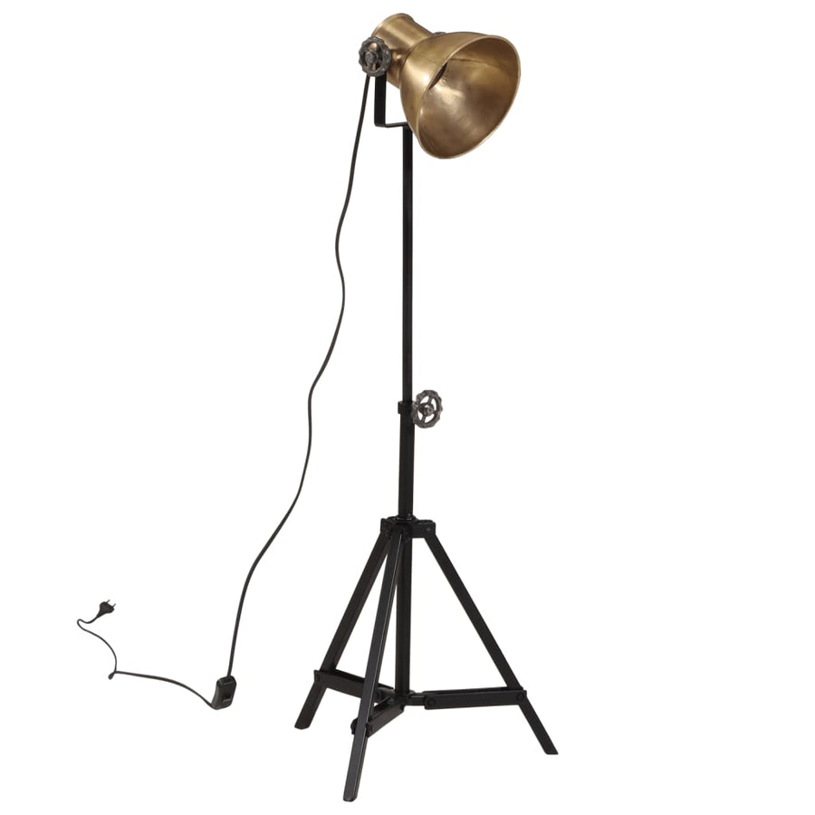 Vloerlamp 25 W E27 35X35X65/95 Cm Antiek Messingkleurig Koper