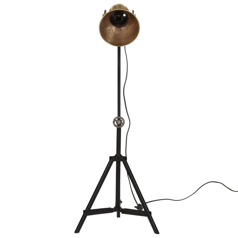 Vloerlamp 25 W E27 35X35X65/95 Cm Antiek Messingkleurig Koper