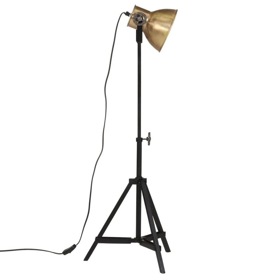 Vloerlamp 25 W E27 35X35X65/95 Cm Antiek Messingkleurig Koper