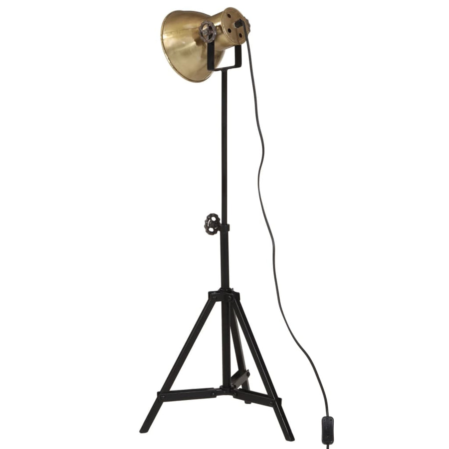 Vloerlamp 25 W E27 35X35X65/95 Cm Antiek Messingkleurig Koper