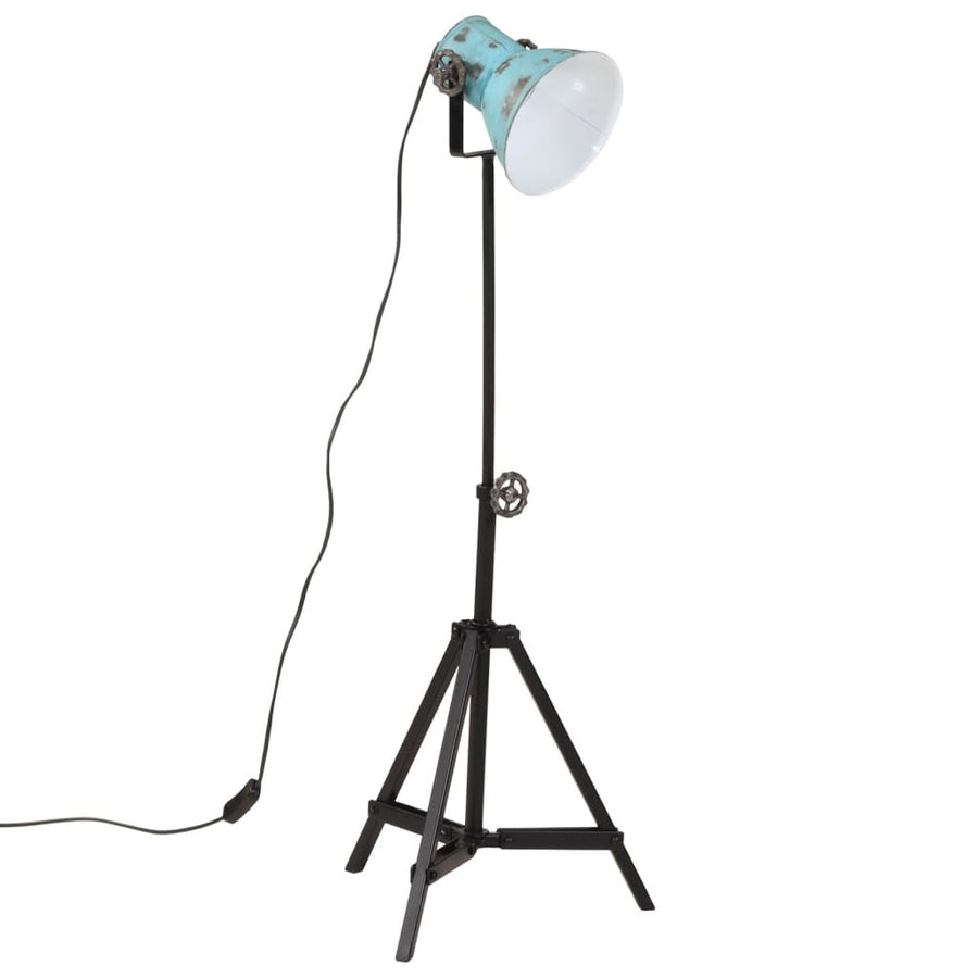 Vloerlamp 25 W E27 35x35x65/95 cm verweerd blauw
