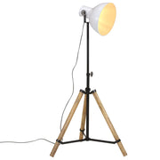 Vloerlamp massief mangohout 75x75x90-150 cm wit