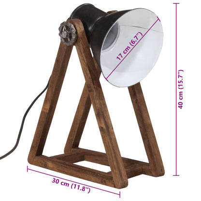 Bureaulamp 25 W E27 30X17X40 Cm Zwart