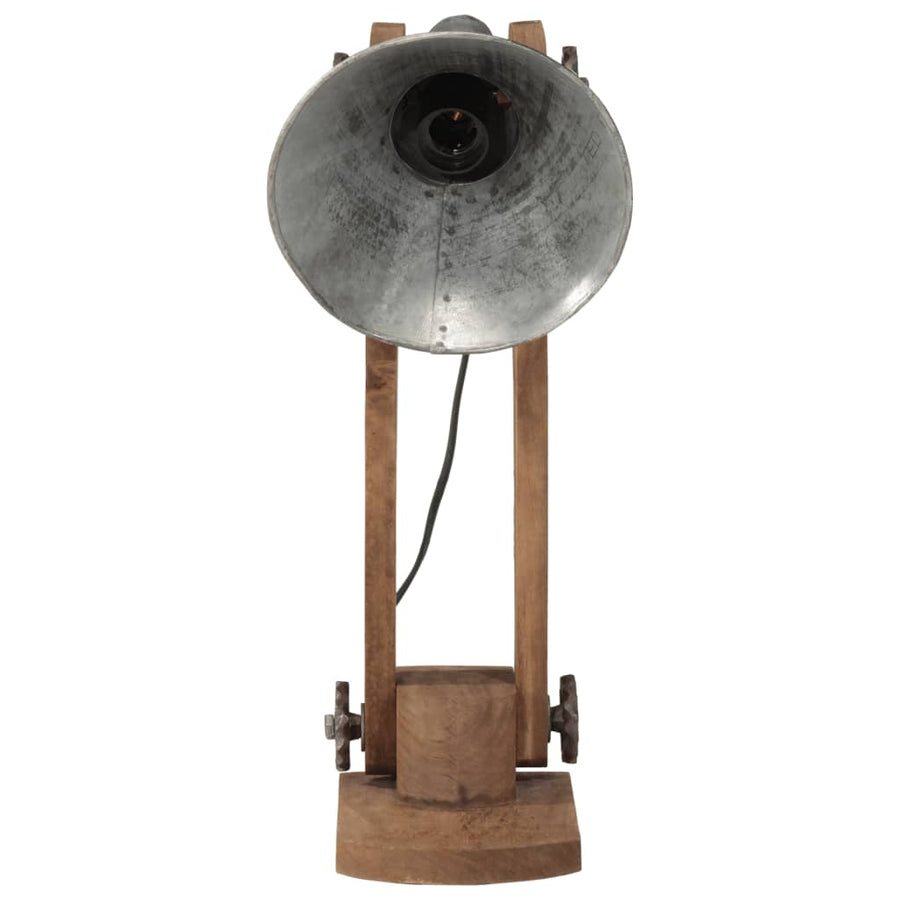 Bureaulamp 25 W E27 23x13x52 cm vintage zilverkleurig