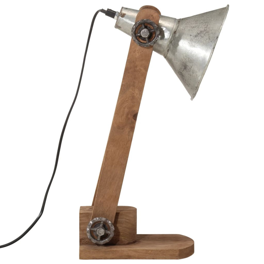 Bureaulamp 25 W E27 23x13x52 cm vintage zilverkleurig