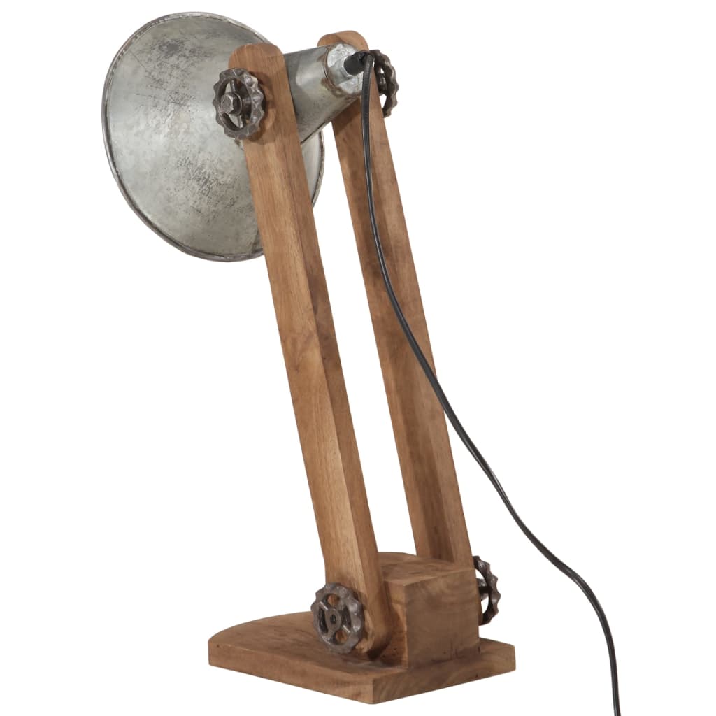 Bureaulamp 25 W E27 23x13x52 cm vintage zilverkleurig