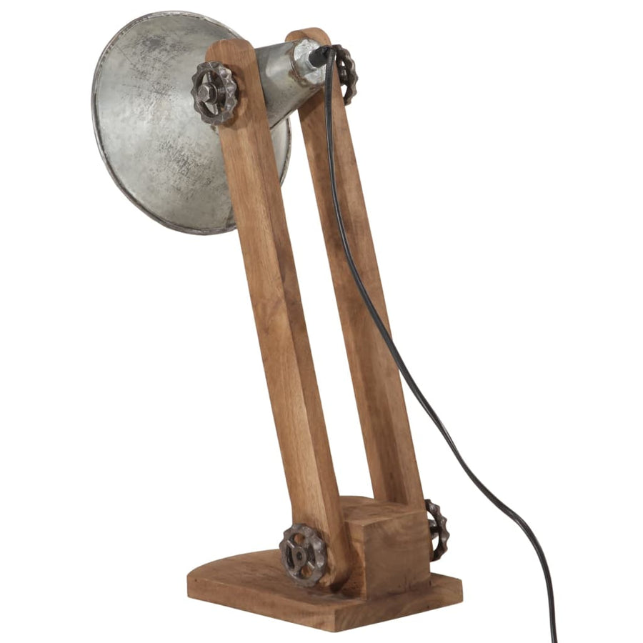 Bureaulamp 25 W E27 23x13x52 cm vintage zilverkleurig