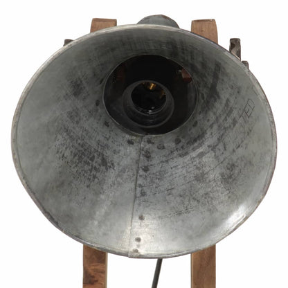 Bureaulamp 25 W E27 23x13x52 cm vintage zilverkleurig