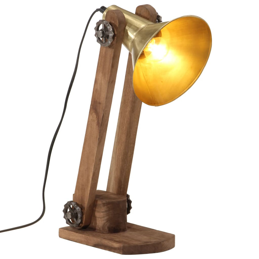 Bureaulamp 25 W E27 23X13X52 Cm Antiek Messing Koper