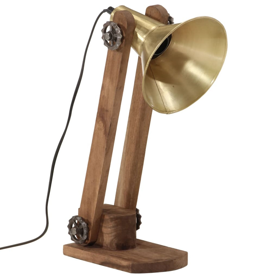 Bureaulamp 25 W E27 23X13X52 Cm Antiek Messing Koper