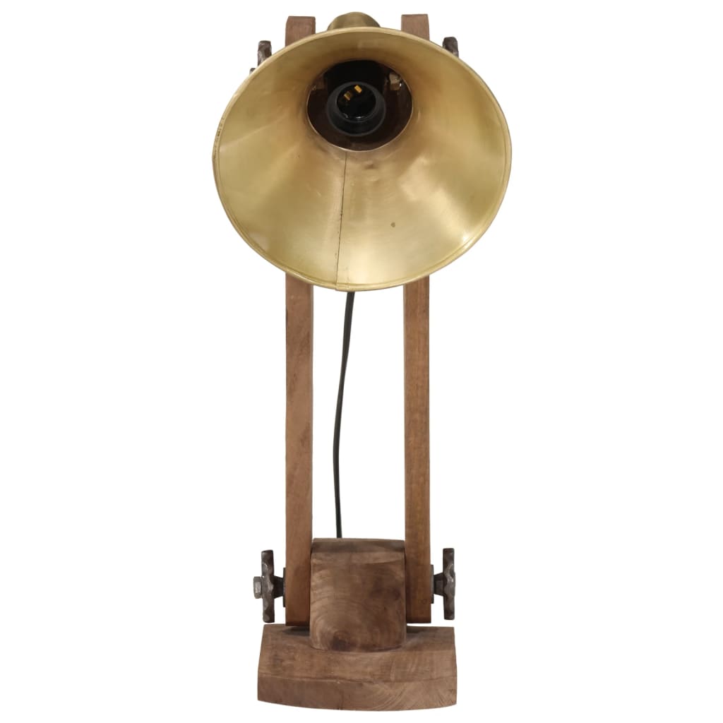Bureaulamp 25 W E27 23X13X52 Cm Antiek Messing Koper