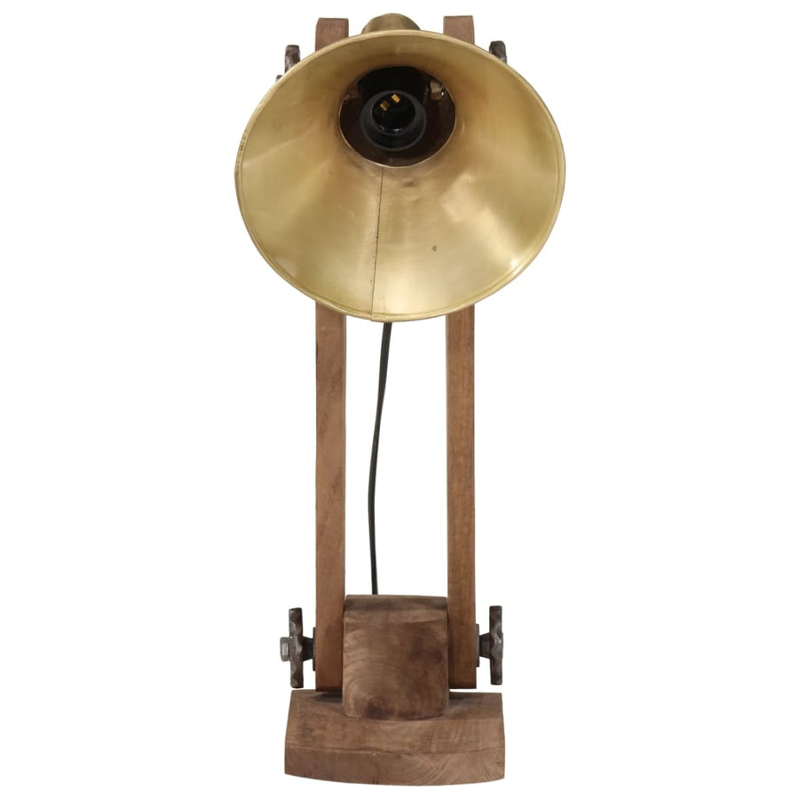 Bureaulamp 25 W E27 23X13X52 Cm Antiek Messing Koper
