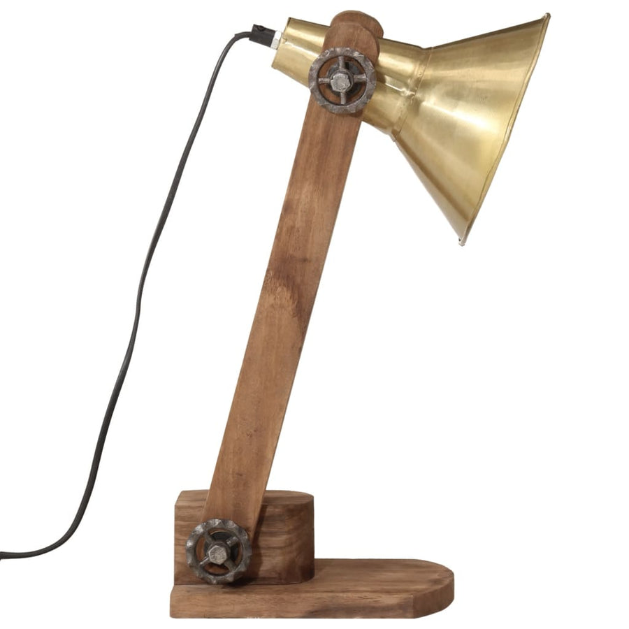 Bureaulamp 25 W E27 23X13X52 Cm Antiek Messing Koper
