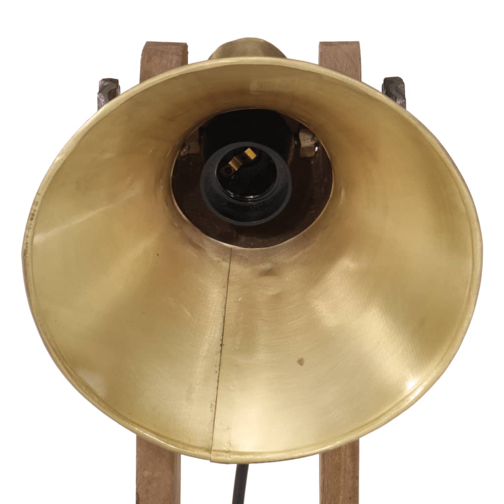 Bureaulamp 25 W E27 23X13X52 Cm Antiek Messing Koper