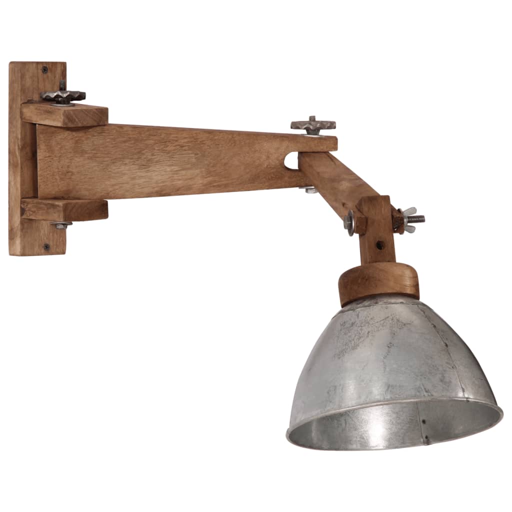 Wandlamp 25 W E27 vintage zilverkleurig