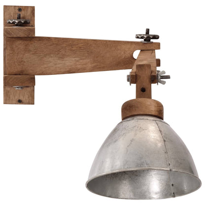 Wandlamp 25 W E27 vintage zilverkleurig