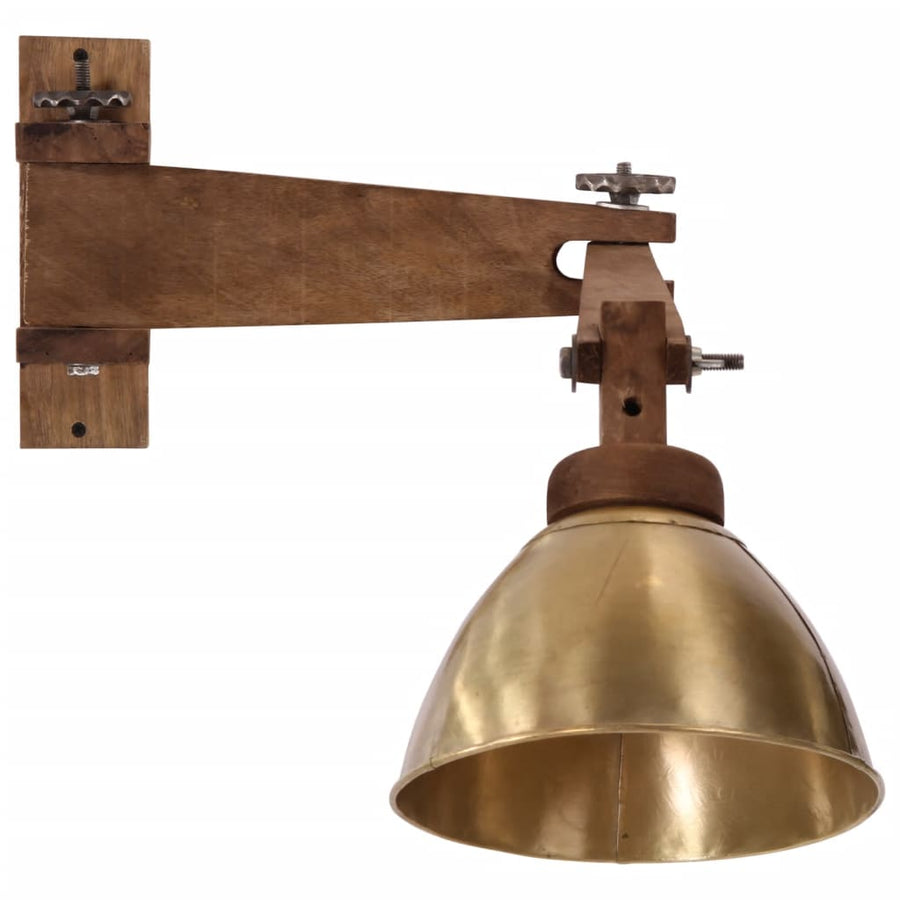 Wandlamp 25 W E27 antiek messingkleurig