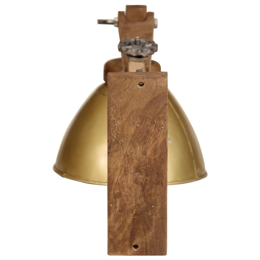 Wandlamp 25 W E27 antiek messingkleurig