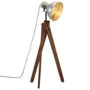 Vloerlamp 45x45x120 cm vintage zilver massief mangohout