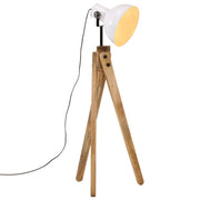 Vloerlamp 45x45x120 cm massief mangohout wit
