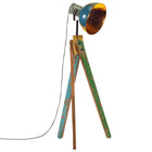 Vloerlamp mangohout ijzer 45x45x120 cm meerkleurig