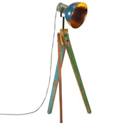 Vloerlamp mangohout ijzer 45x45x120 cm meerkleurig