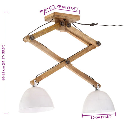 Plafondlamp 25 W E27 29x18x85 cm wit