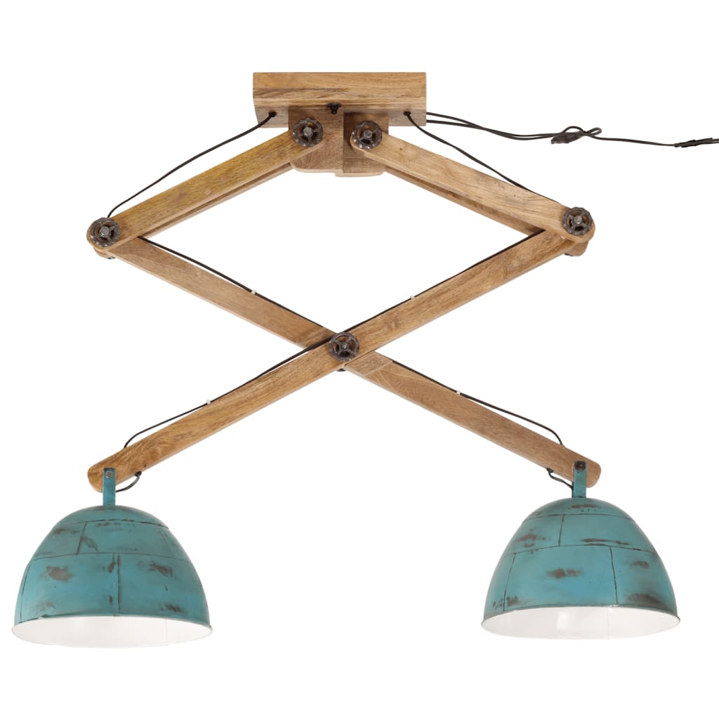 Plafondlamp 25 W E27 29x18x85 cm verweerd blauw
