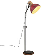 Vloerlamp massief mangohout ijzer verweerd rood 100-150 cm