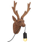 Wandlamp dierenvorm massief mangohout 28x20x40 cm
