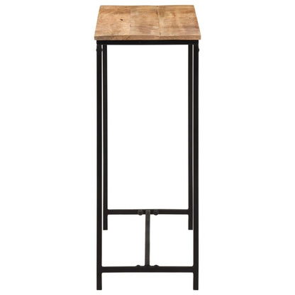 Wandtafel 80x30x74 cm massief mangohout en ijzer
