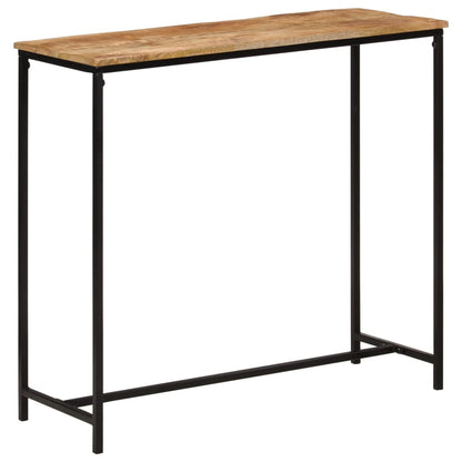Wandtafel 80x30x74 cm massief mangohout en ijzer