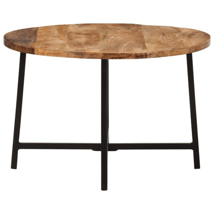 Salontafel 54x54x35 cm massief mangohout en ijzer