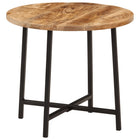 Coffee table 45x45x40 cm solid mango wood and iron