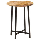 Coffee table 35x35x45 cm solid mango wood and iron