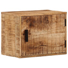 Wall-mounted bedside table 40x30x25 cm solid mango wood