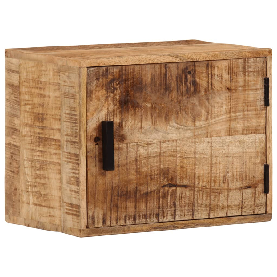 Nachtkastje Wandgemonteerd 40X30X25 Cm Massief Mangohout
