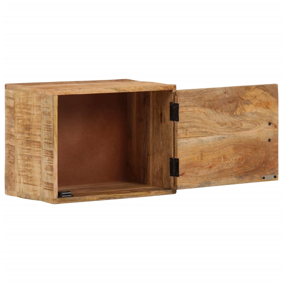Nachtkastje Wandgemonteerd 40X30X25 Cm Massief Mangohout