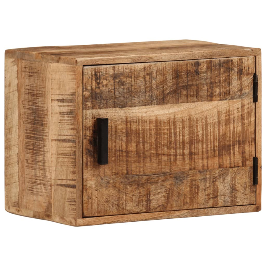 Nachtkastje Wandgemonteerd 40X30X25 Cm Massief Mangohout
