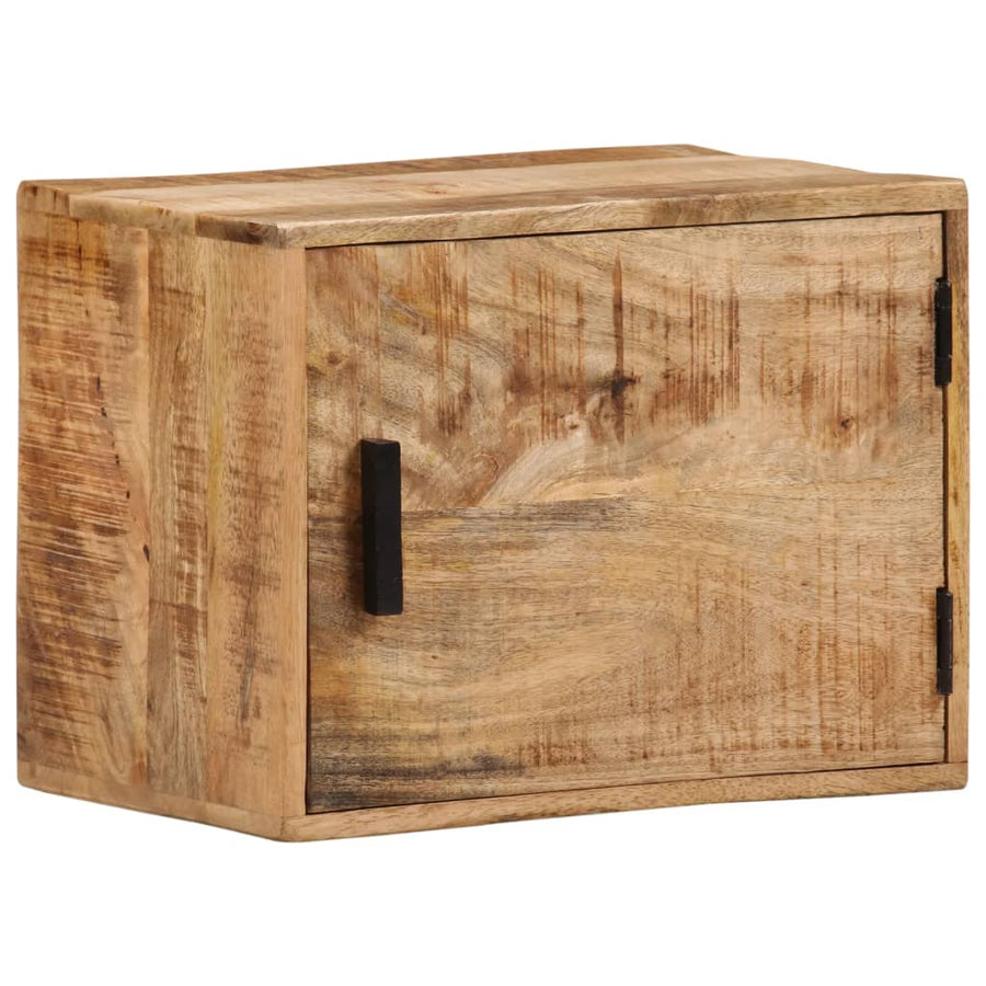 Nachtkastje Wandgemonteerd 40X30X25 Cm Massief Mangohout