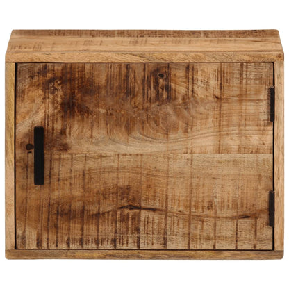 Nachtkastje Wandgemonteerd 40X30X25 Cm Massief Mangohout