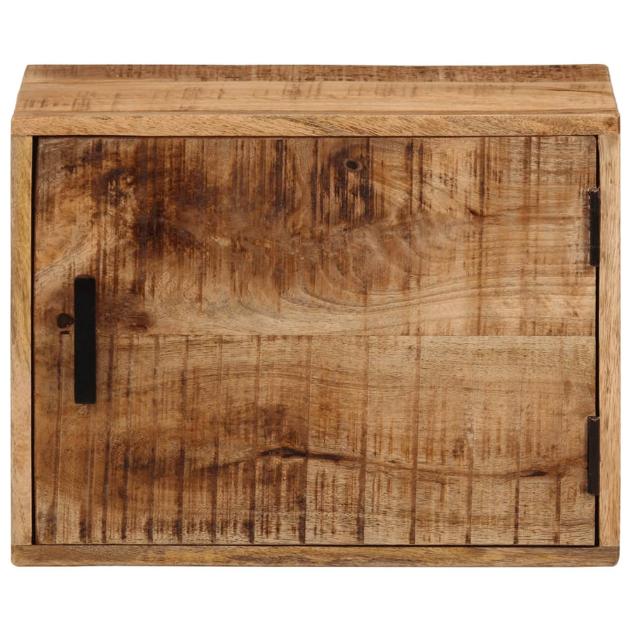 Nachtkastje Wandgemonteerd 40X30X25 Cm Massief Mangohout