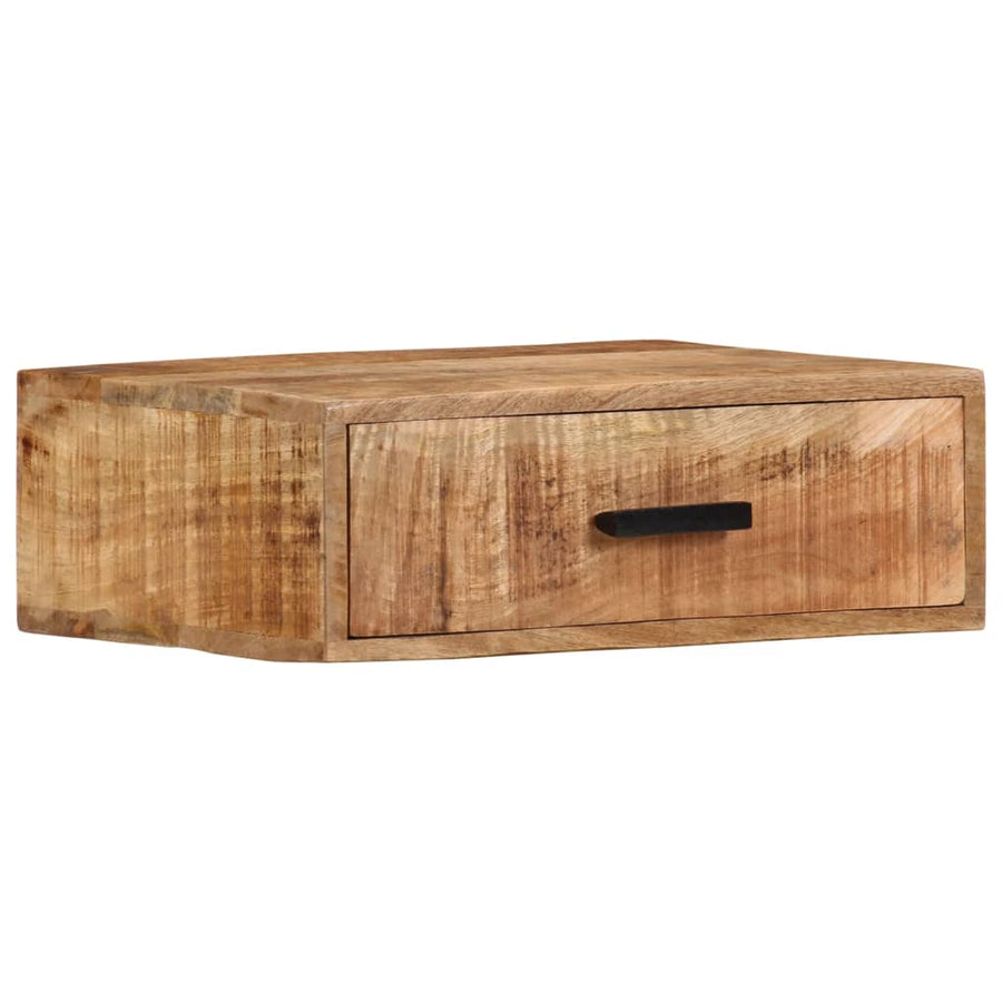 Nachtkastje Wandgemonteerd 40X30X13,5 Cm Massief Mangohout 40 x 30 x 13.5 cm